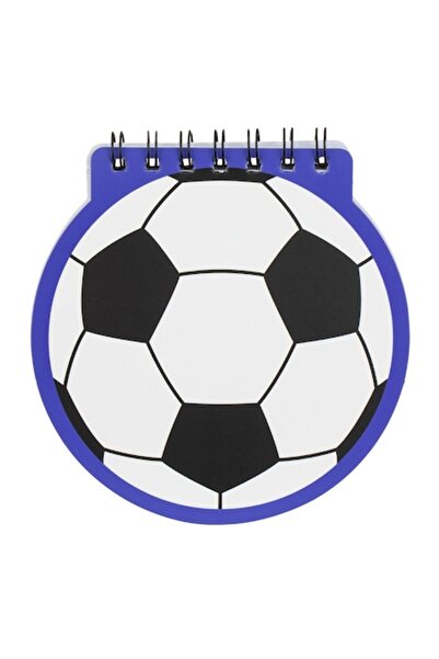 SHOPIENS Football Spiral Notebook, Ball Design, Multicolor, 14.5×15 cm, 60 Sheets, Soft Cover
