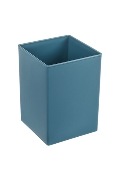 SHOPIENS Suport pentru pix, Plastic, Culoare petrol, Dimensiuni 7,5x7,5x9,5 cm