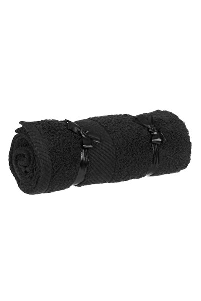 SHOPIENS Prosop de bumbac, Premium, Negru, 90x50 cm, 500 GSM