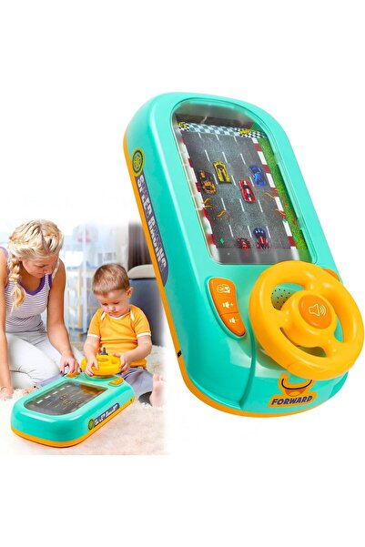 AYEBIA ألعاب عجلة القيادة الموسيقية للأولاد من سن 4 إلى 6 سنوات، لعبة سباق سيارات محاكاة قيادة للأطفال الصغار مع صوت