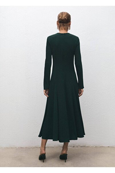 MANGO Woman Godeli evaze elbise