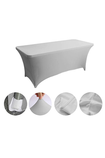 Other TABLE COVER 180cm GREY ELASTIC