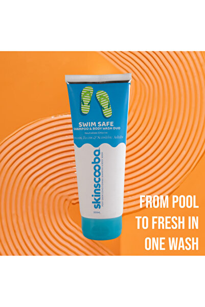 Skinscooba Swim Safe Shampoo & Body Wash Duo Moisturizing, Radiant Glow & Fresh Feel Made Safe