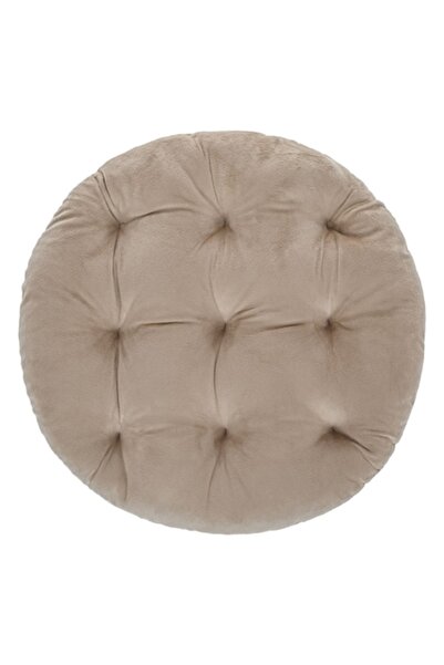SHOPIENS Round Beige Velvet Seat Cushion, 40 cm — MYONNA IT & E-COMMERCE