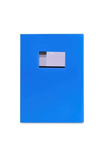 SHOPIENS Document Folder, Plastic, A4, 2 Compartments, Blue