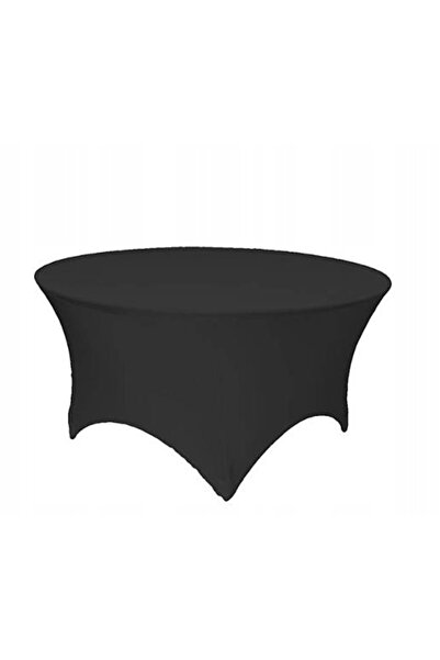 Other Față de masă elastică neagră pentru mese rotunde, diametru 180 cm