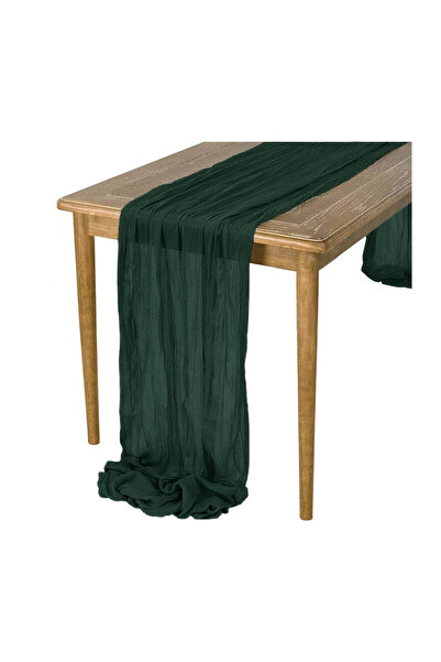 Other RUSTIC BOHO ROUND TREADMILL BOTTLE GREEN for a delicate table 90x300 cm