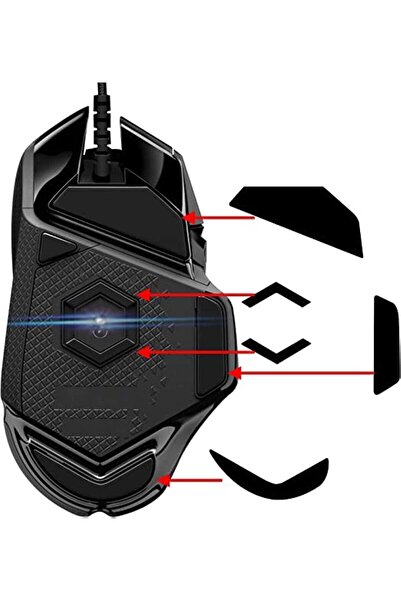 Generic Replacement mouse skates/pads for Logitech G502 (Proteus Core/Spectrum/G502 HERO) - 2-piece