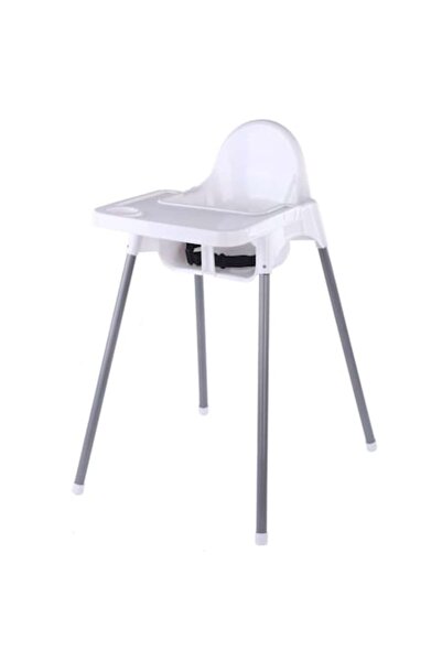 GOLD MARKET High tray baby and child chair with safety belt, White, 6-36 months