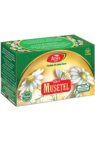 Fares Ceai de mușețel D74, 20 pliculețe,