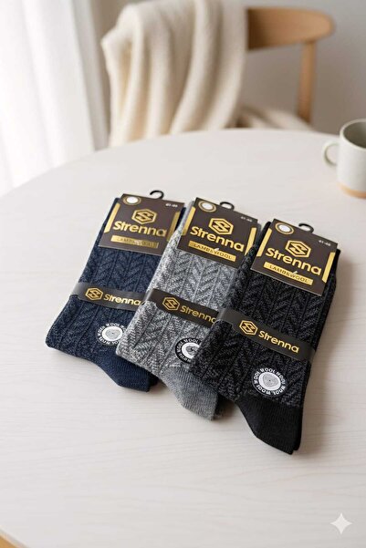 Strenna ERKEK YÜN ÇORAP 3ADET (LAMBSWOOL )