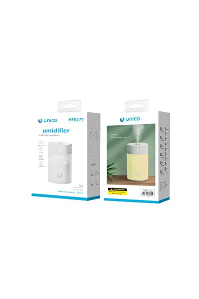 Unico OEM 💧 USB Humidifier with Aromatherapy – 270ml Tank, Multicolor LED Light 🌈