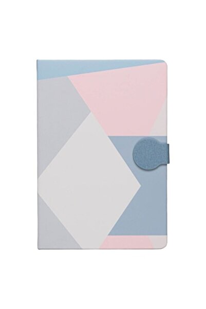 SHOPIENS A5 Notebook, Hard Cover, Magnetic Closure, 80 Sheets, Multicolor