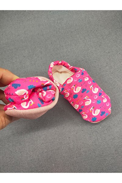 LOOVE BEBE Bebek patik ev kreş ayakkabısı lastikli ergonomik tasarım desenli