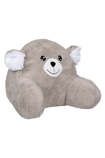 SHOPIENS Decorative Teddy Pillow, Gray, 38x30x27 cm