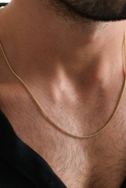 Ricco Jewellery 14 K Gold Kaplama 925 Ayar Gümüş Old Money İtalyan Dodge Kolye
