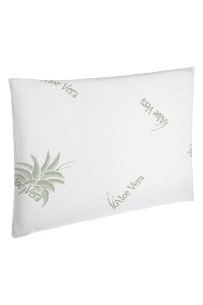 SHOPIENS Memory Foam Pillow Idilka Aloe Vera 65x45 cm White