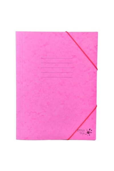 SHOPIENS Mapa Birou Office Style, Roz, 25.5x34.5 cm, Cu Elastic