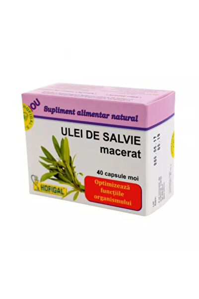 Hofigal Ulei de salvie macerat, 500 mg, 40 capsule,