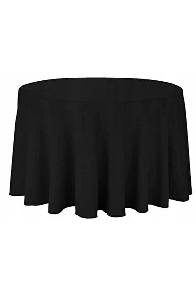 Other Față de masă rotundă neagră 320cm pentru banchet de nuntă