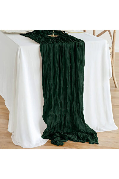 Other RUSTIC BOHO ROUND TREADMILL BOTTLE GREEN for a delicate table 90x300 cm