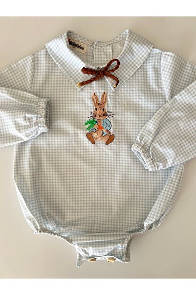 il mio bambino Peter Rabbit Embroidery Processing 100% Cotton Shirt