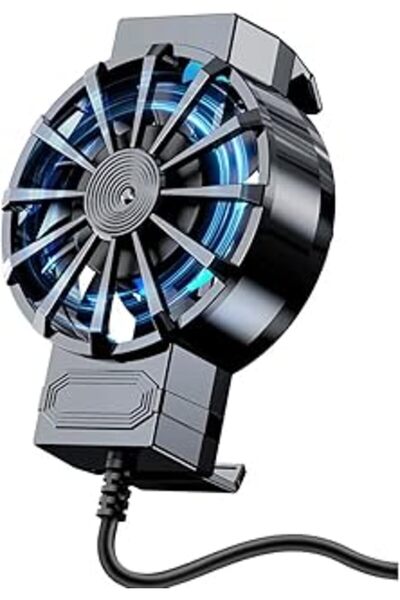 Other مروحة تبريد صغيرة للهواتف المحمولة بمنفذ USB X16 مزودة بمصباح LED أزرق ...