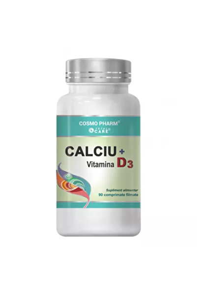 Cosmopharm Calciu + Vitamina D3, 90 comprimate filmate,
