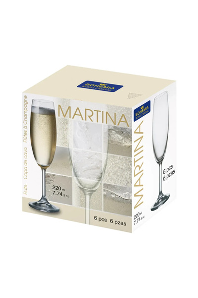 Bohemia Royal Crystal Set de 6 pahare din cristal Bohemia Martina 220 ml