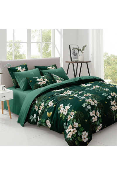 Pucioasa 6-piece elastic bed linen Forest SX191