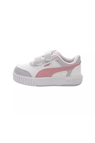 Puma 403749 04 Carina Mia V İnf Beyaz-Lila-Gül Kurusu Kız Çocuk S