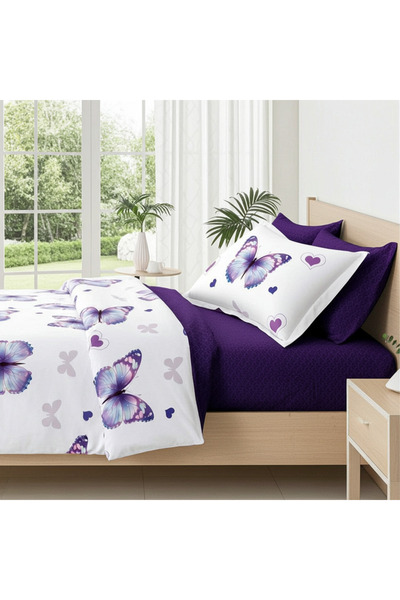 Pucioasa 6-piece Birdie elastic bed linen SX133