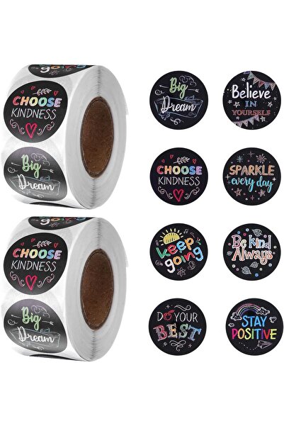 Other مجموعة ملصقات فينيل تحفيزية من 1000 قطعة - ملصقات مكافأة إيجابية مقاومة...