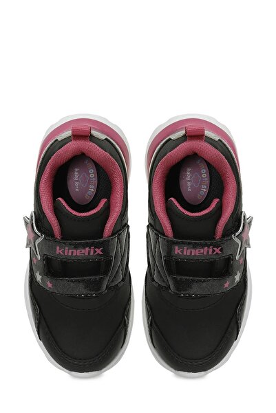 Kinetix 102014841 Rolla Pu Black-Fuchsia-Silver Girls' Sports Shoes