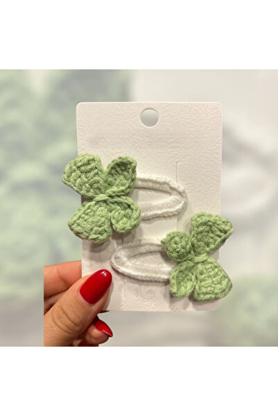 Gunessa Girl's Bow Amigurumi Handmade Snap Buckle Set