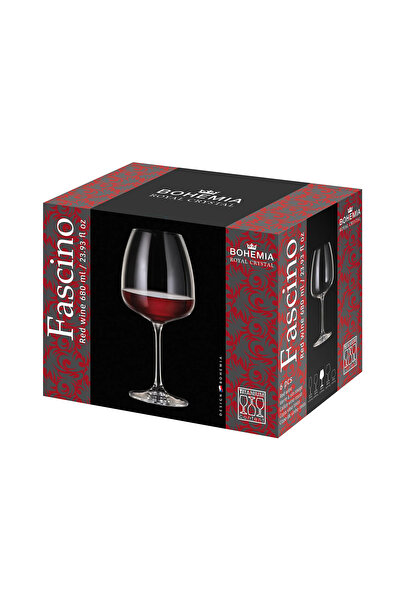 Bohemia Royal Crystal Set of 6 Bohemia Fascino Crystal Glasses 680 ml