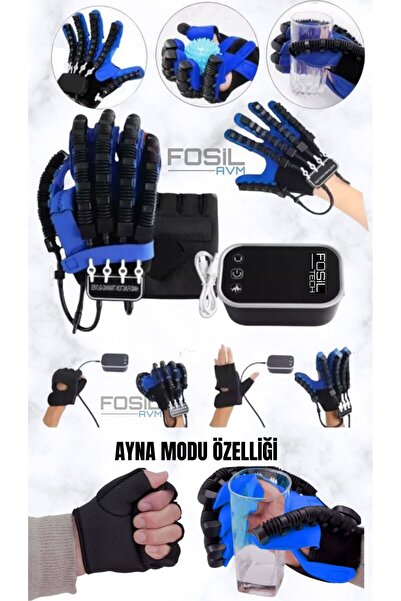 El Kaslarını Güçlendiren Fizik Tedavi Egzersiz Robotu Sol EL