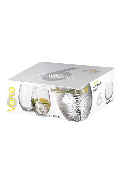 Bohemia Royal Crystal Set of 6 Bohemia Cristallin crystal glasses 430 ml