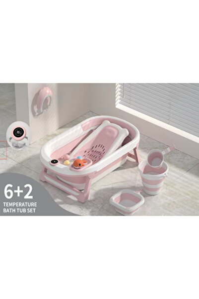 Un 8-Piece Baby Bath Set with Digital Thermometer and Practical Accessories**