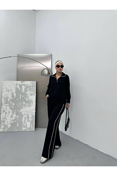 GİYSİ DÜNYASI 57 Modal Bluz Pantalon 2 Li̇ Takim=2-Piece Set of Modal Blouse and Pants