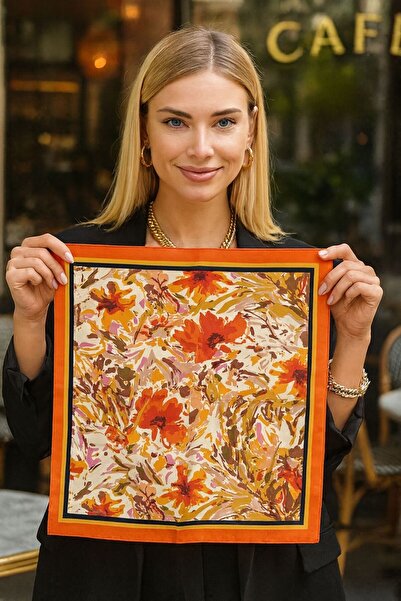 BALIENTE FLR12 Eșarfă de damă cu model 50x50 cm