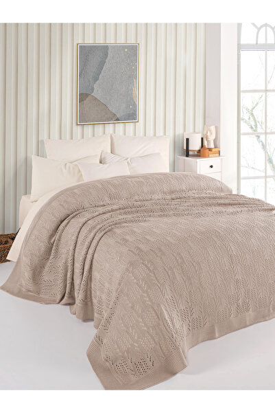 WOOLHOME ÇİFT KİŞİLİK TRİKO ÖRGÜ YATAK ÖRTÜSÜ 220X240