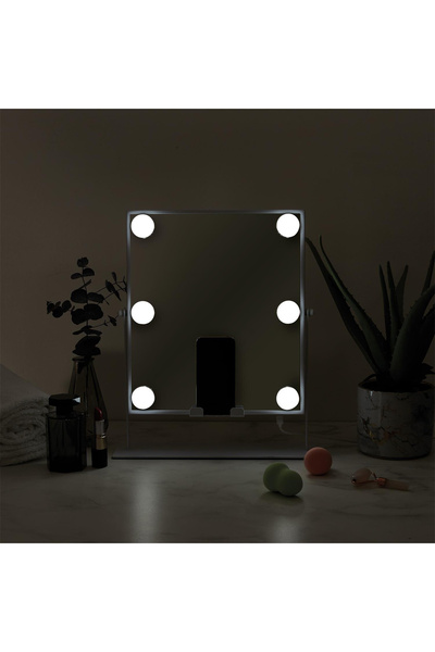 Other LED MIRROR with speaker and charger SWIVEL metal