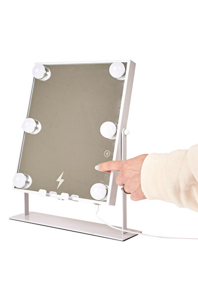 Other LED MIRROR with speaker and charger SWIVEL metal