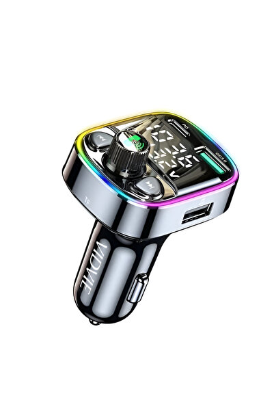 Vidvie FM03 Bluetooth Car Wireless Transmitter - Grey