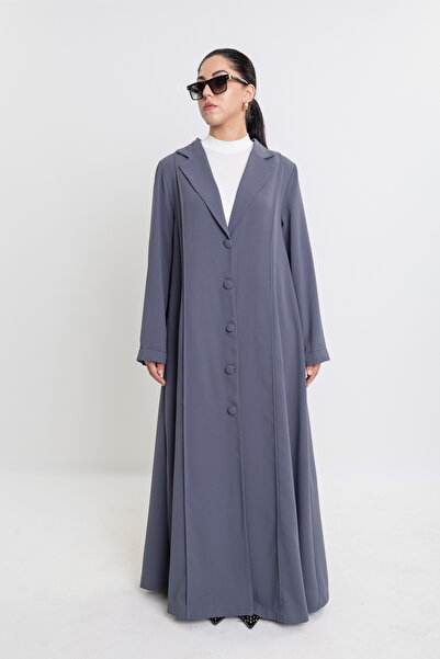 Revna Atelier Luna Kaplama Düğmeli Ferace