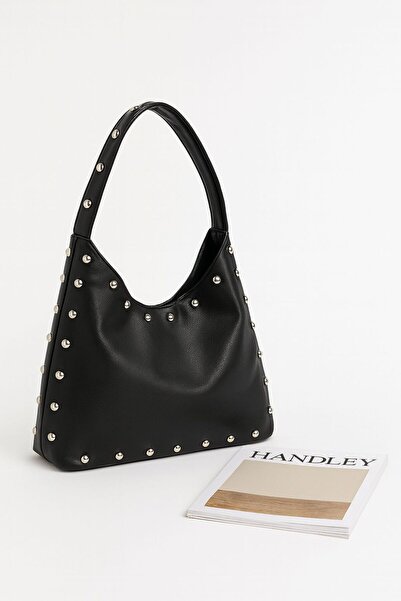 Handley حقيبة كتف مزينة بالدبابيس