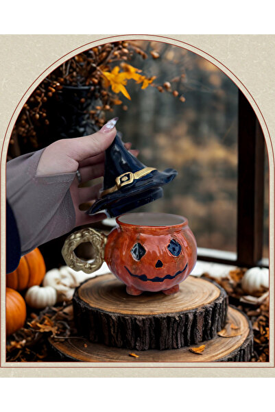 No8 Seramik Stüdyo Fun Pumpkin Ceramic Mug