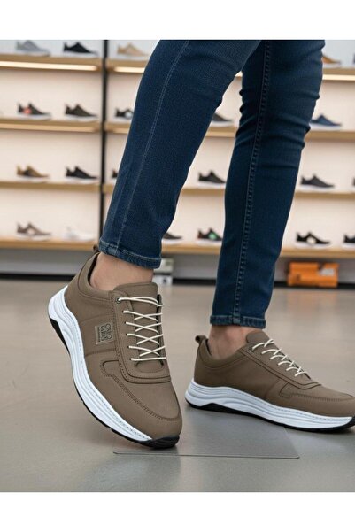 Taşpınar Ayakkabı Taşpınar Baykara 100% Nubuck Genuine Leather Men's Casual Comfortable Large Size Sports Shoes 40-47