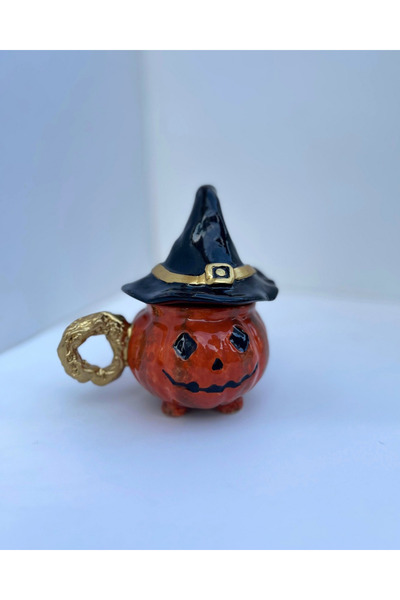 No8 Seramik Stüdyo Fun Pumpkin Ceramic Mug